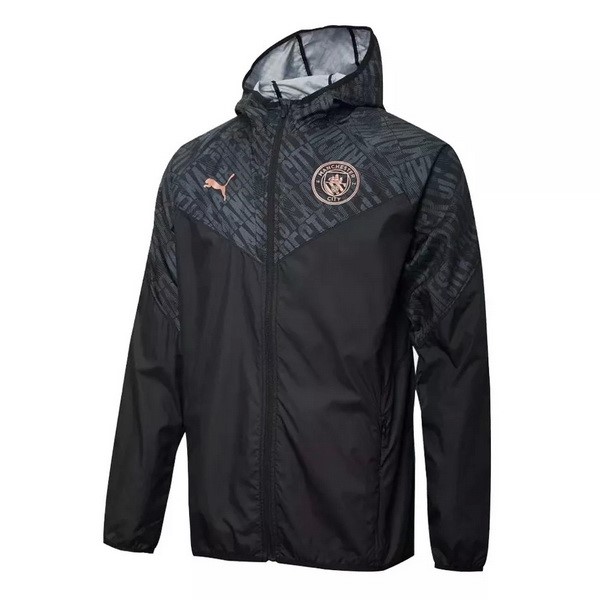 Windjacke Manchester City 2021-22 Schwarz Fussballtrikots Günstig